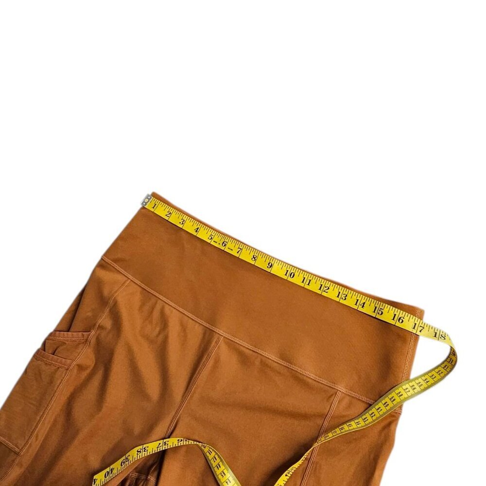 Knix Stashable Pocket Athletic Shorts, Thick Shaping Waistband, Rust, Size XXL - Picture 6 of 9